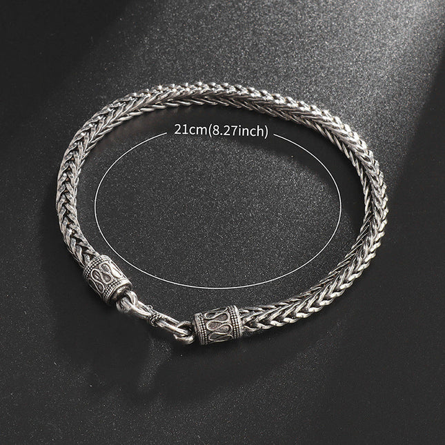 Men's Retro Stainless Steel Ins Style Personalized Bracelet