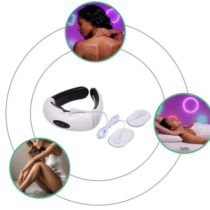 New Neck and back Massager Device Electric Muscle Vibration Stimulation Relaxation Instrument For Neck and back care