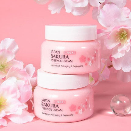 Sakura Skin Care Set 4-piece Set Cleansing Eye Cream Face Cream