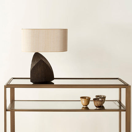 Japanese Wabi-Sabi Resin Craft Stylish Table Lamp