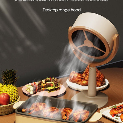 Household Small Desktop Range Hood Mini Portable Desktop Large Wind Power