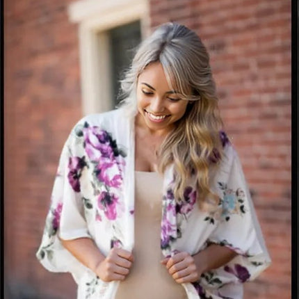 Beautiful summer Digital Print Cardigan women's fashion