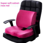 Flannel Combination Rose Red / Seat cushion backrest cushion