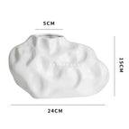 White stone vase small