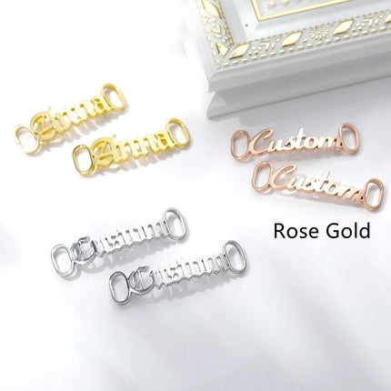 Casual Shoes Sneakers Stainless Steel Custom Name Buckle