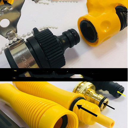Car Wash Artifact Water Gun Hose High Pressure With Foam Pot Household Nozzle Car Brush Mop Tool Set