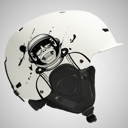 Adult Single And Double Board Snow Goggles Integrated Crash Helmet