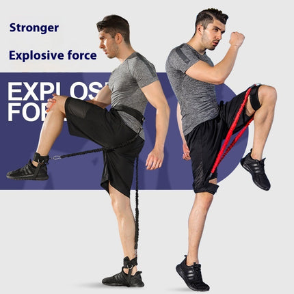 Boxing MMA Taekwondo Elastic String Basketball Bounce Strength Leg Training Explosive Power Resistance Band Fitness Equipment