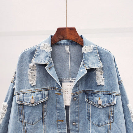 Women's Plus Size Short Jacket Denim Jacket
