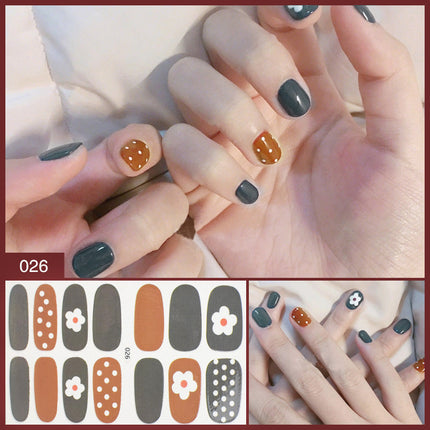 Manufacturer''s Direct Selling Nail Enhancement Sticker Full Paste Ins Japanese
