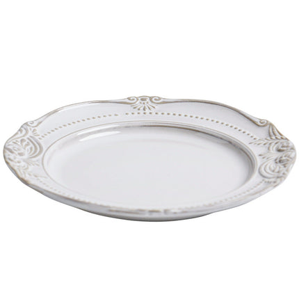 Relief Ceramic Tableware Rice Bowl Plate