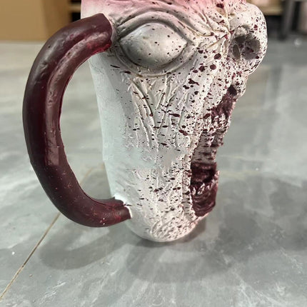 Handmade Gothic Vampire Half Face Mug