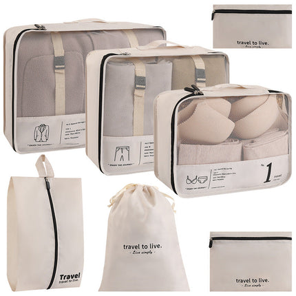 New Travel Buggy Bag Seven-piece Collect Clothes Shoe Storage Bag