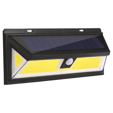 Solar Lights 180 LEDs Solar Wall Light Outdoor Motion Sensor Lamp IP65 Waterproof 120° Sensing 270°Wide Lighting Angle for Garage Garden Pathway