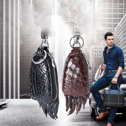 Genuine Leather Multifunctional Claw Key Bag