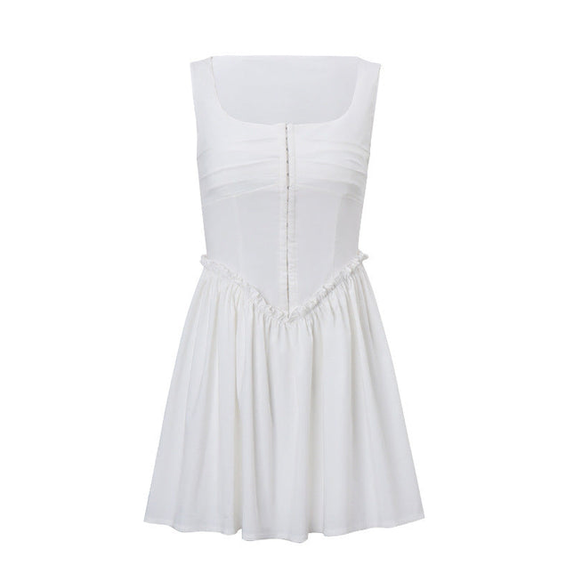 European And American Ins Hot Girl Slim Fit Slimming Simple Temperament Dress