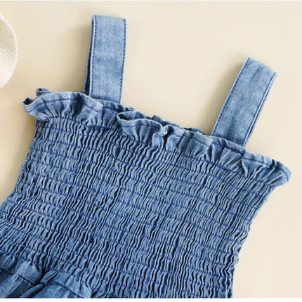 Denim Suspender Bodysuit Infant Toddler Clothing