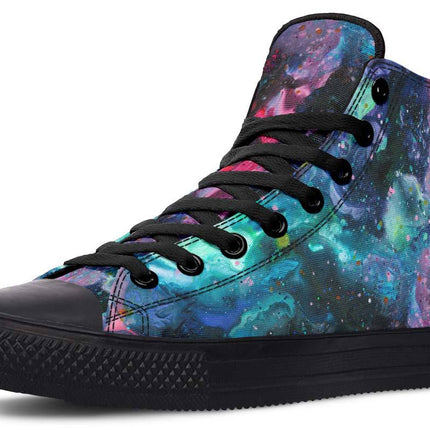 Printed Couple High Top Canvas Shoes