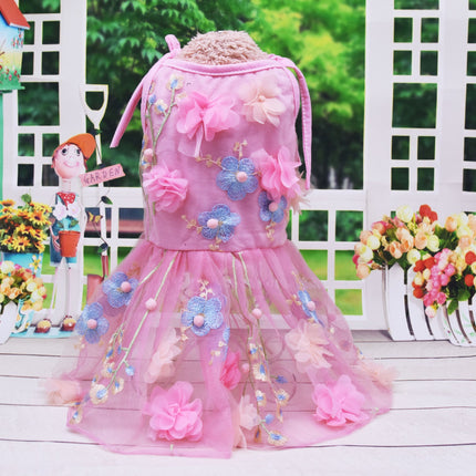 Pet Cotton Lace Sling Dress