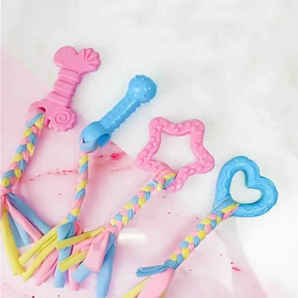 6-Pack: Puppy Teething Chew Toys with Interactive Ropes