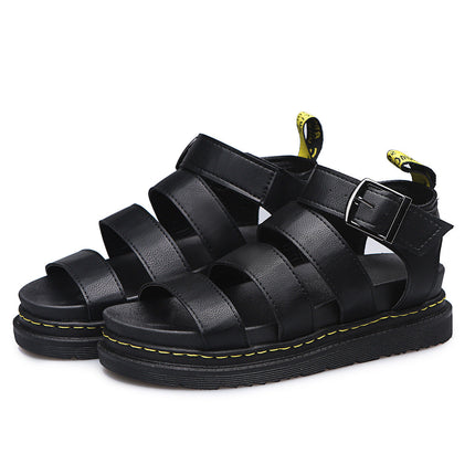 Buckle Sandals Flat PlatformThick Bottom Shoes Women Summer