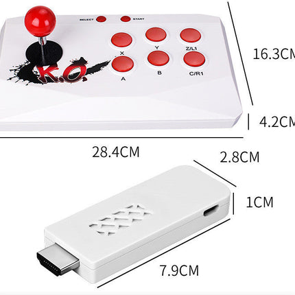 HD wireless double joystick game console fighting arcade