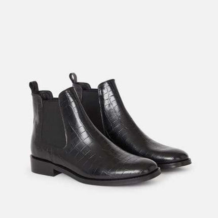 Comfortable mid-heel thick heel short boots children