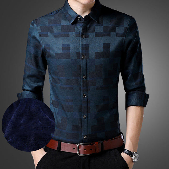 Winter plus velvet shirt
