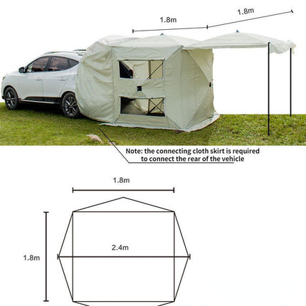 Rear Extension Tent Canopy Portable Multi-function