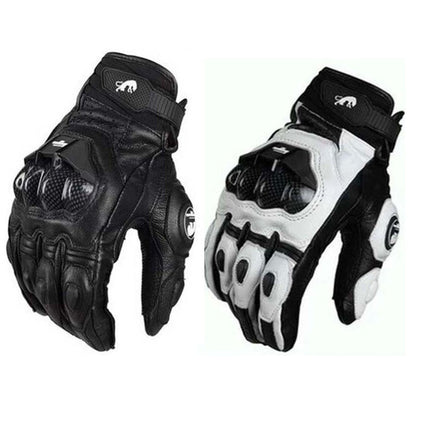 Motorcycle Locomotive Equipment Knight Carbon Fiber Leather Windproof Men and women Four Seasons Anti-fall Off-road Racing Riding Gloves