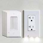 White shell long square holes