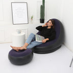 Blue sofa one set