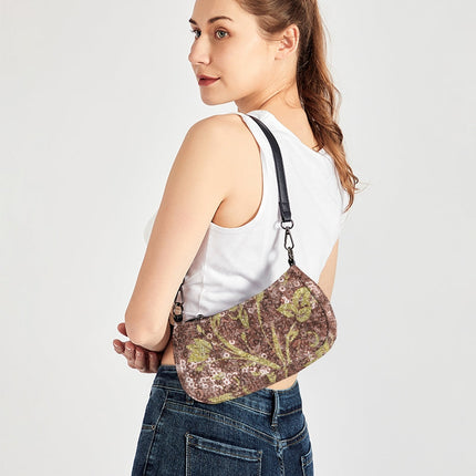 BEAUTIFUL PURPLE GITTER DESIGN CREATED BY FLIPSTYLEZ Petite Canvas Pouch