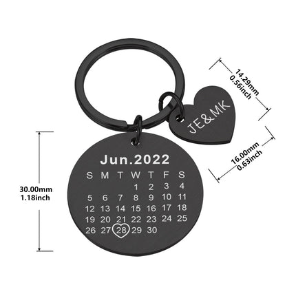 Stainless Steel Mirror DIY Pendant Outer Hole Round Card Keychain