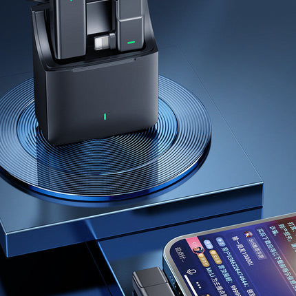 One For Two Wireless Microphone Noise Reduction And Radio