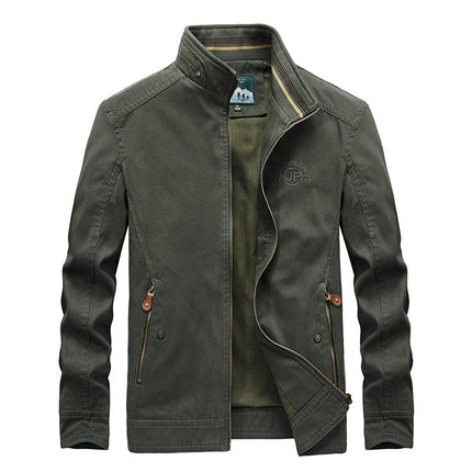 New Men's Casual Jacket Plus Size Stand Collar