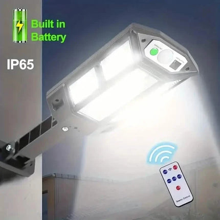 6500K Bright LED Solar Wall Light 3 Lighting Mode Light