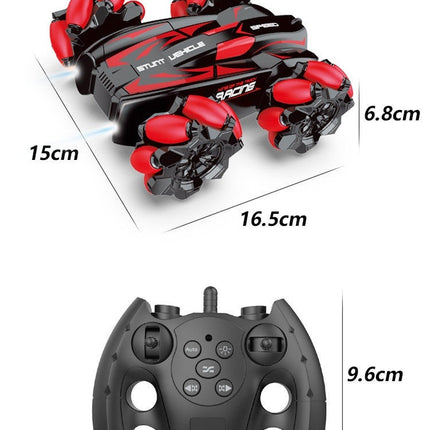 Remote Control Off-road Vehicle Sound And Light Stunt Rolling Car Children's Educational Toys