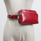 Red with belt