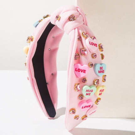 Valentine's Day Headband Knotted Love Accessories