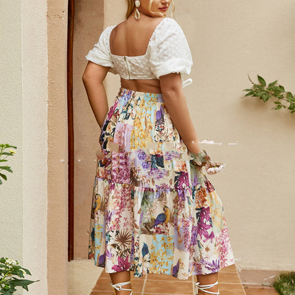 Versatile Purple Double Layer Sweet Dress
