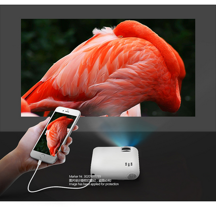 Lumixia Portable Full HD 1080p Smart Projector | Wireless WiFi Same Screen Mirroring | Compatible with iOS, Android, Laptops & Gaming Consoles
