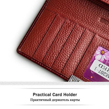 Women's leather wallet coin purse