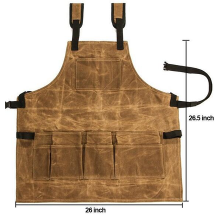 Leather webbing apron