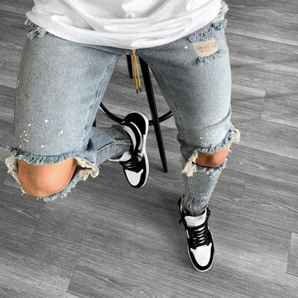 New men's paint jeans