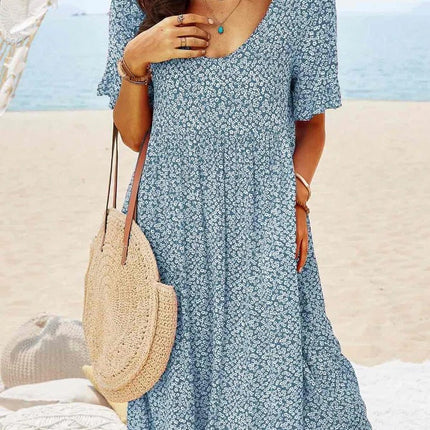 V-neck Plus Size Loose Women's Dress