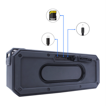 Cold lion (Lenyes) Bluetooth speaker black 360 degree surround waterproof shatter-resistant wireless speaker / stereo