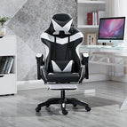 White with footrest / Steel foot