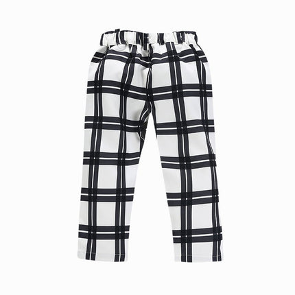 Girls' suit striped plaid suit three-piece suit
