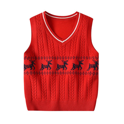 Children's knitted vest
